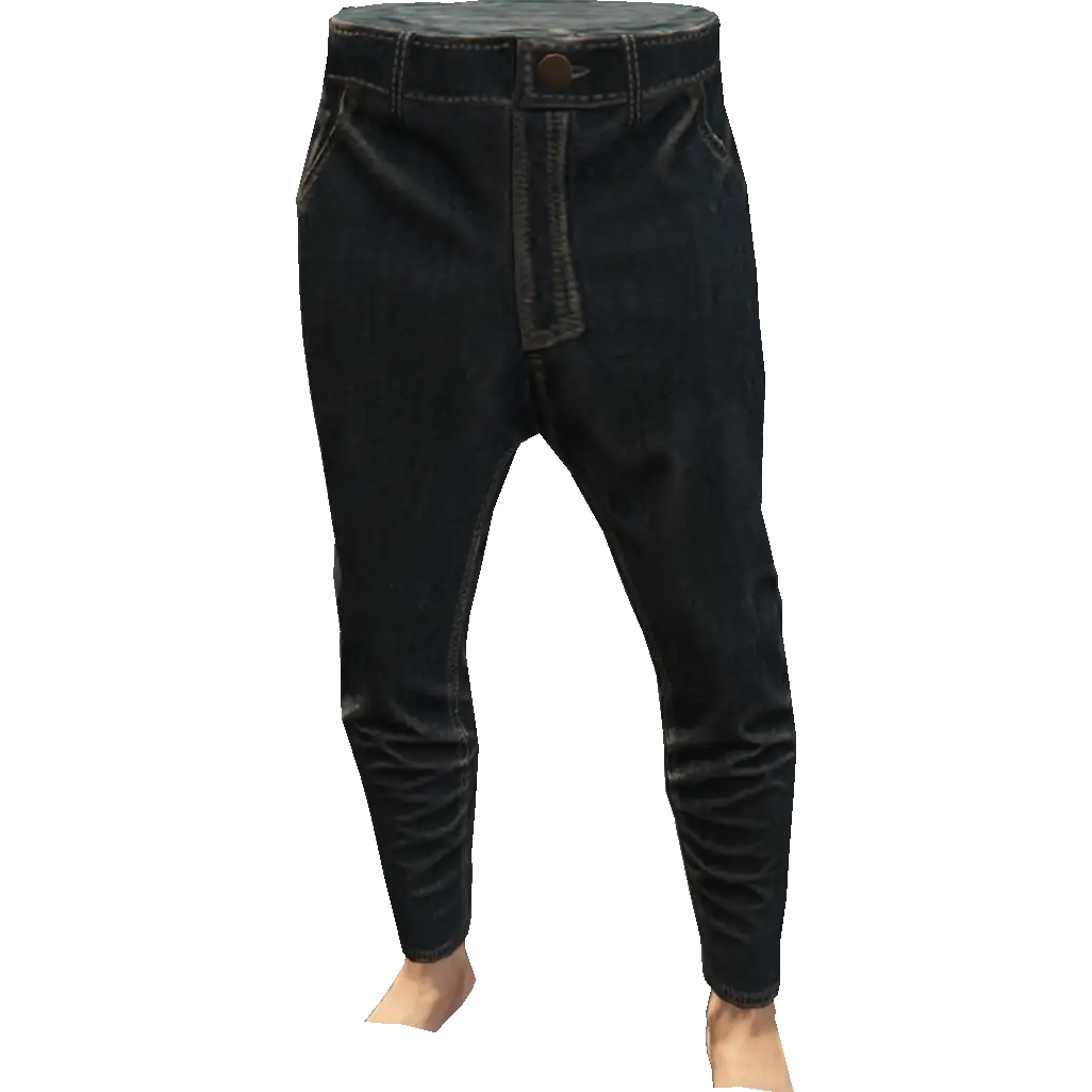 Зауженные джинсы тканевые