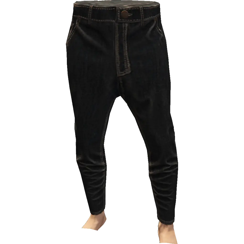 Зауженные джинсы тканевые