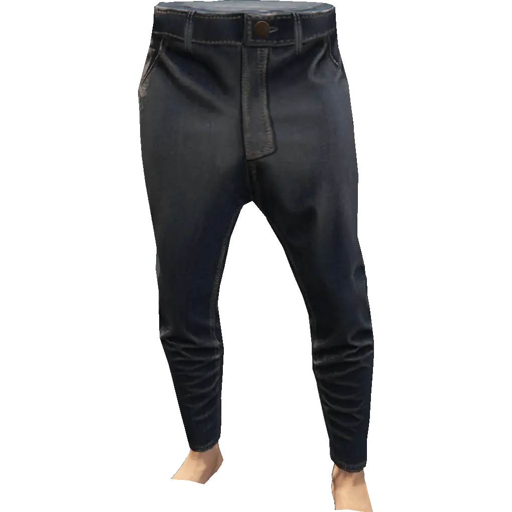 Зауженные джинсы тканевые