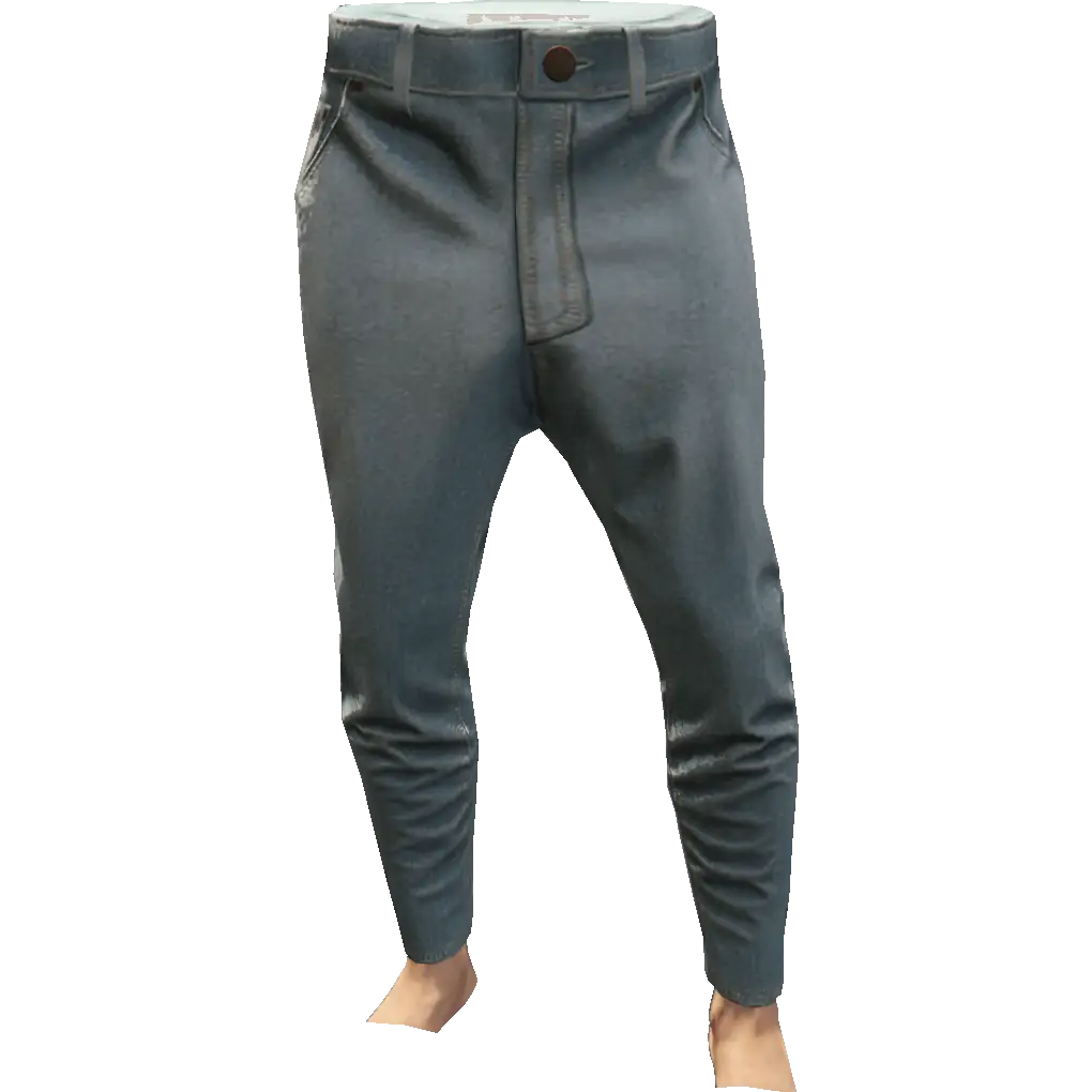 Зауженные джинсы тканевые