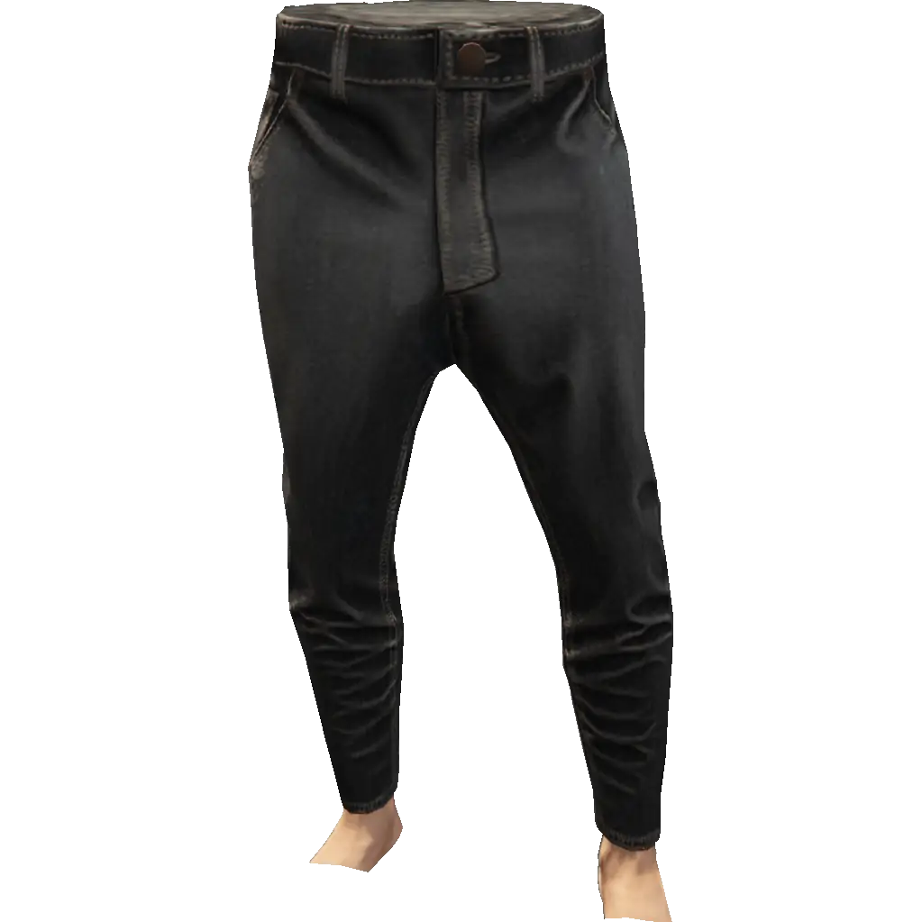 Зауженные джинсы тканевые