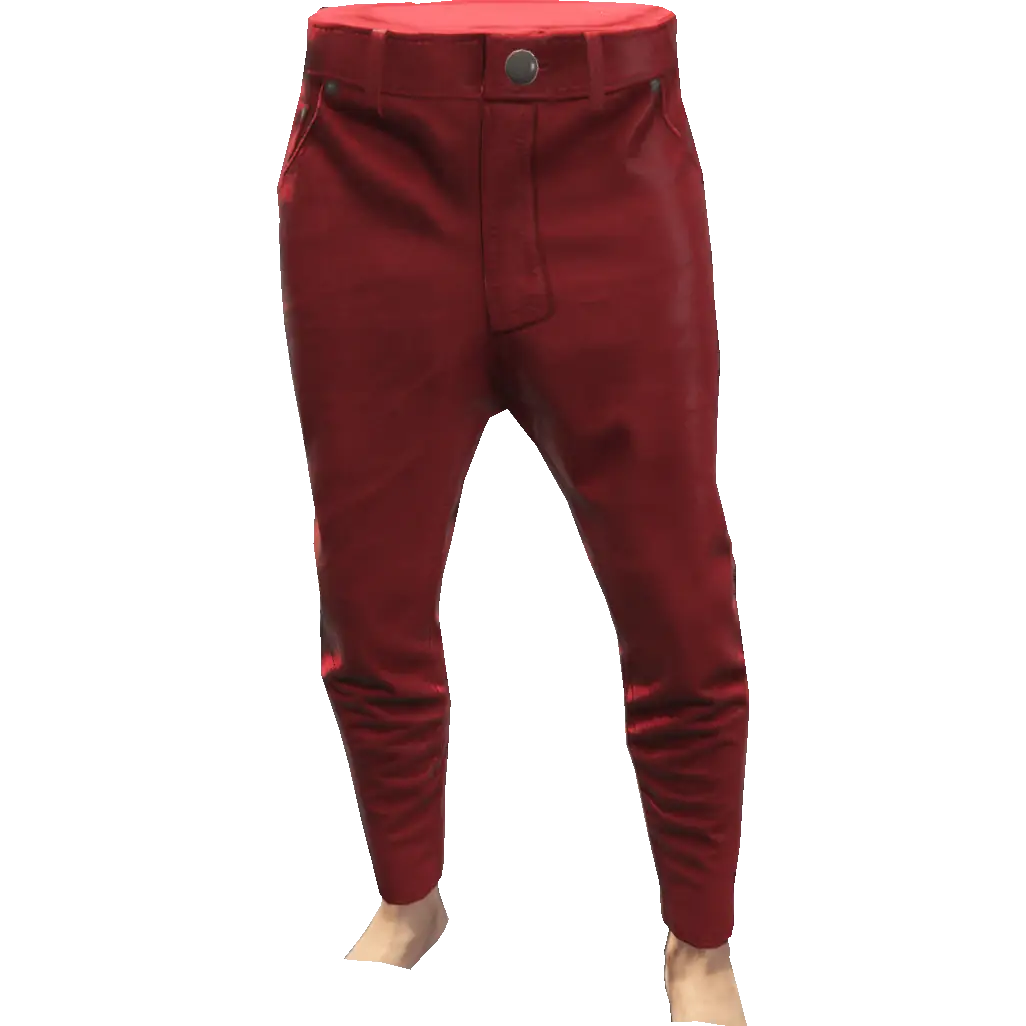 Зауженные джинсы латексные