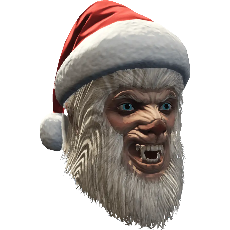 Йети с шапкой Санты