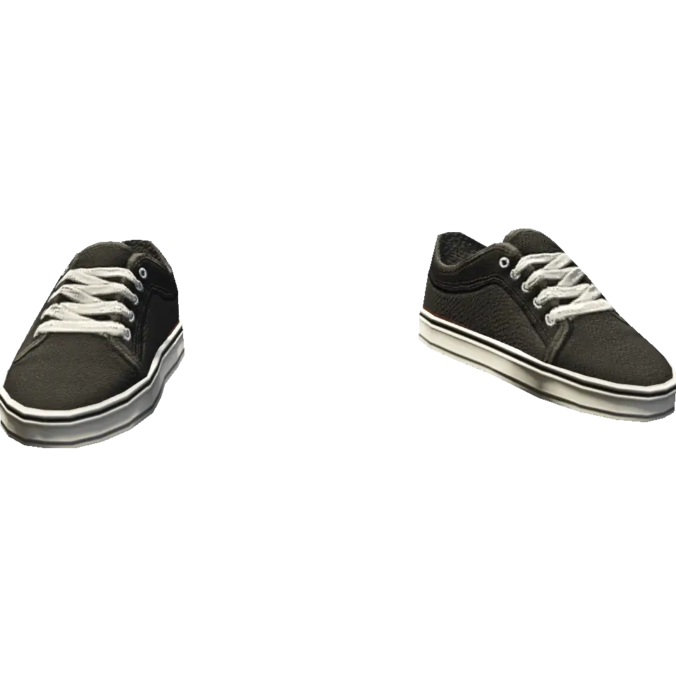 Кеды черные низкие