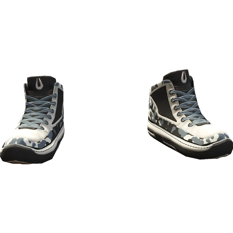 Кроссовки высокие двухцветные