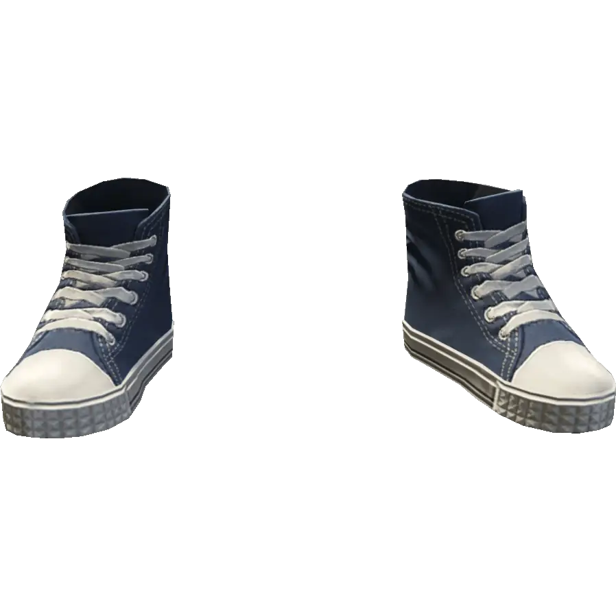 Кеды синие высокие