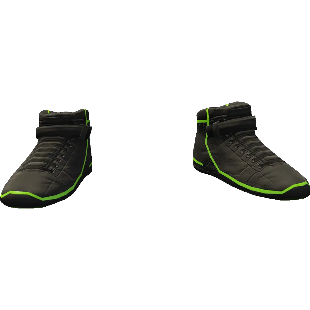 Кроссовки с неоновыми полосками