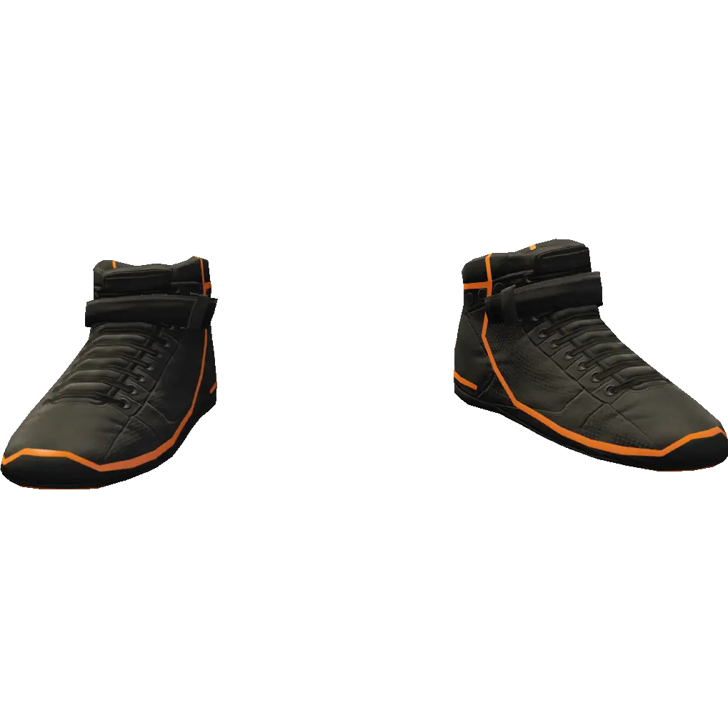 Кроссовки с неоновыми полосками