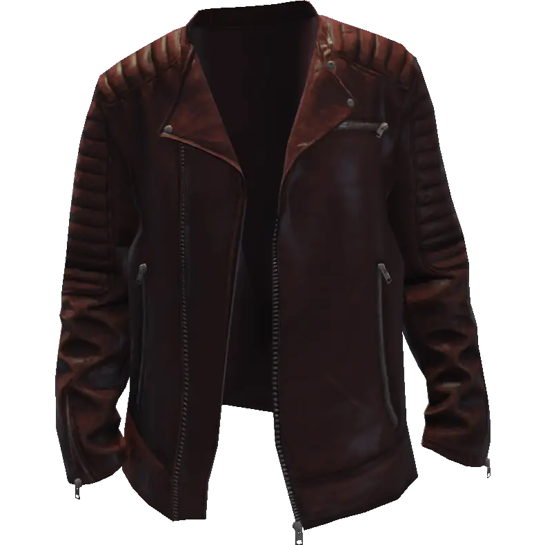 Кожаная куртка со вставками