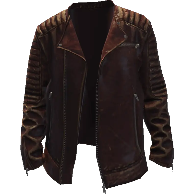 Кожаная куртка со вставками