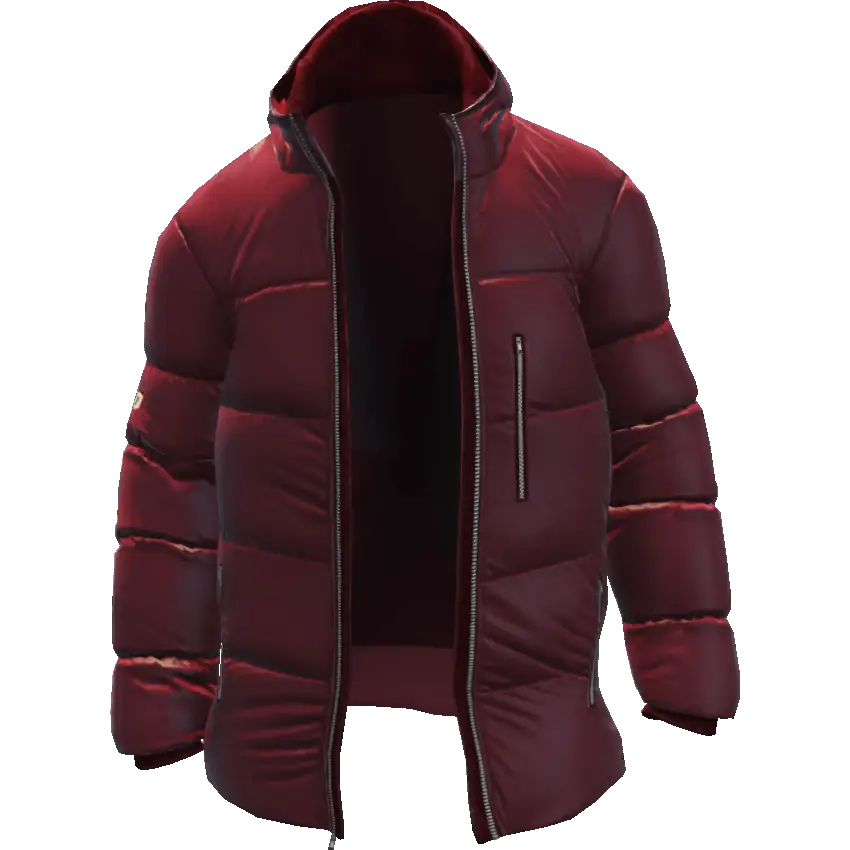 Открытый пуховик