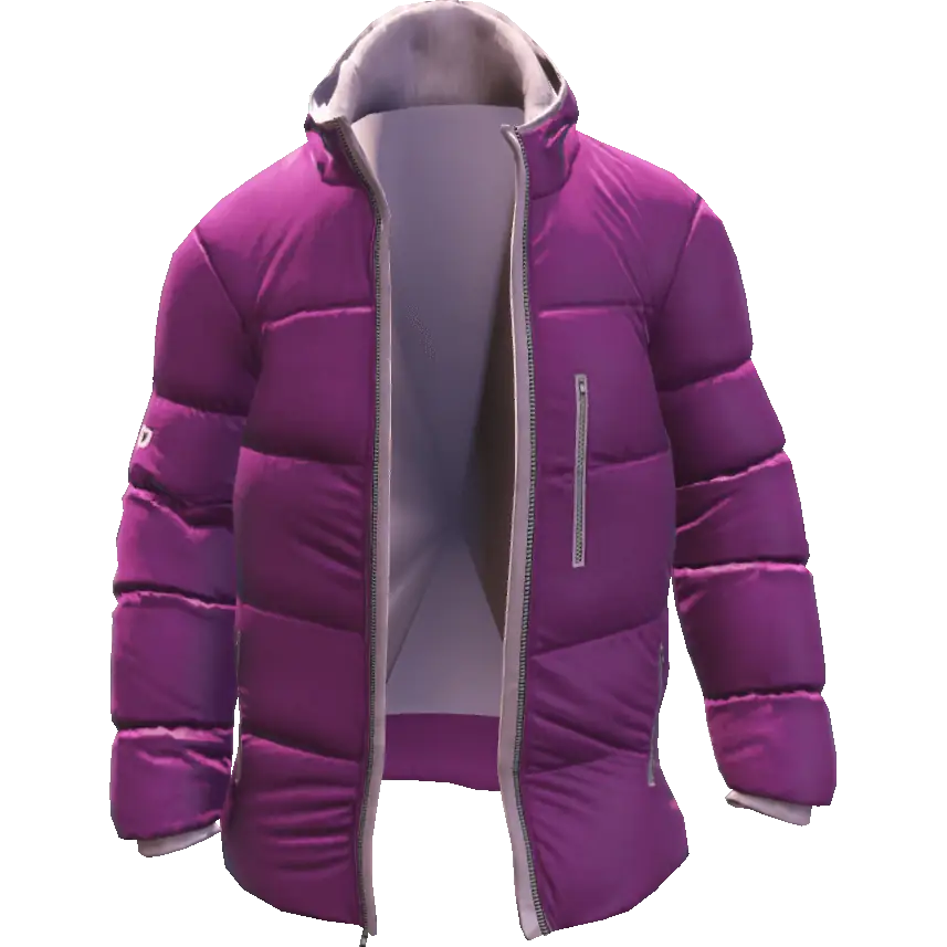 Открытый пуховик