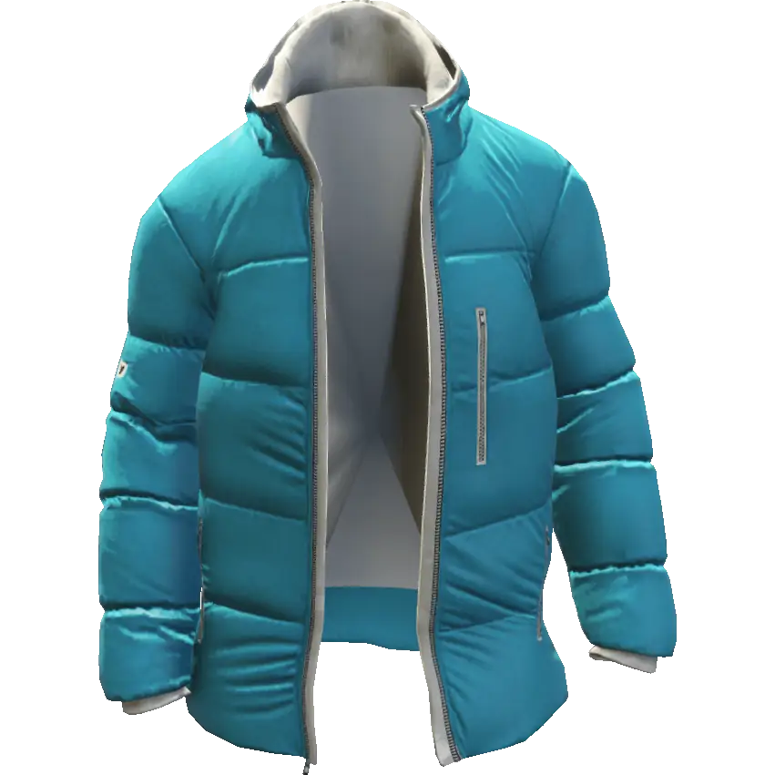 Открытый пуховик