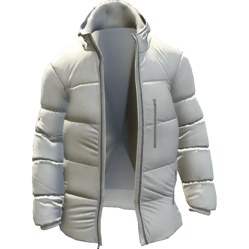 Открытый пуховик