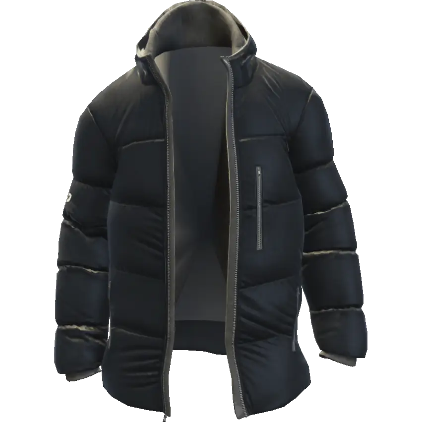 Открытый пуховик