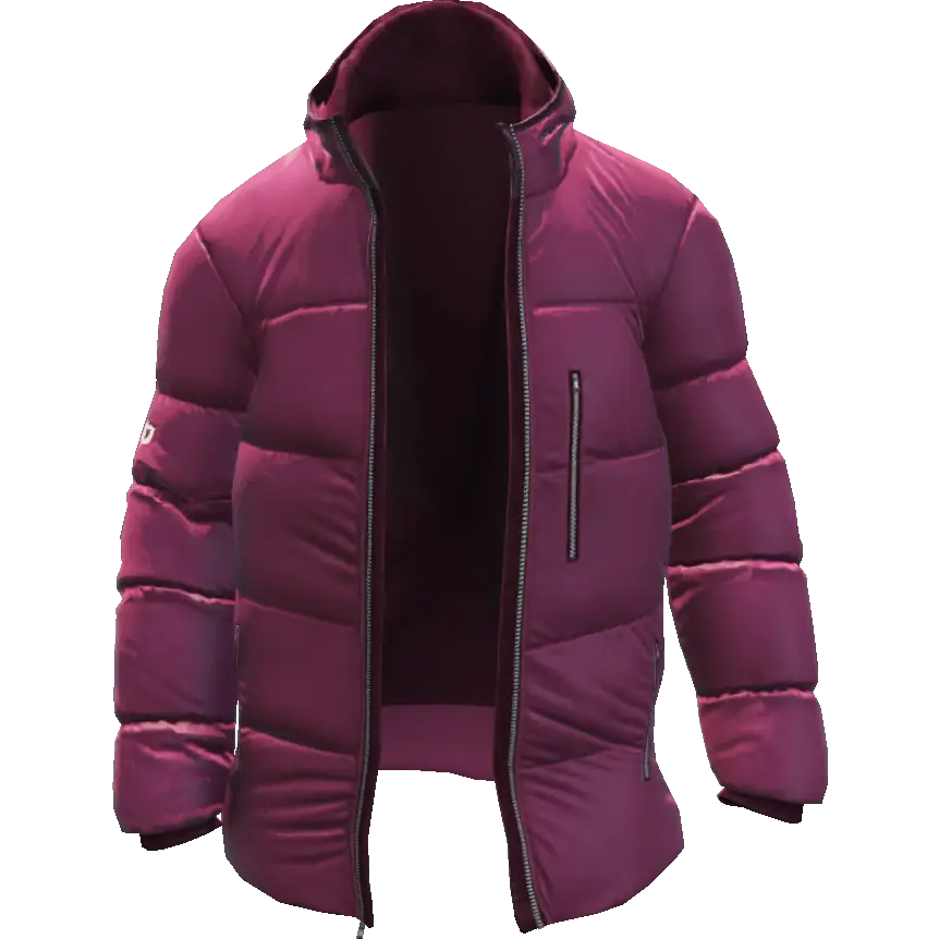 Открытый пуховик