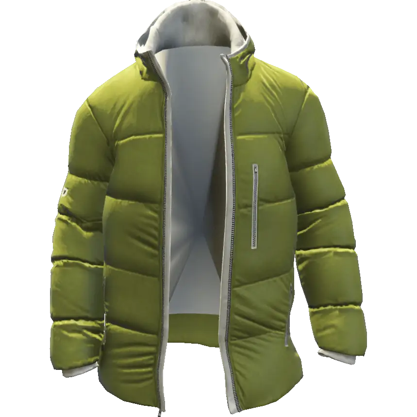 Открытый пуховик