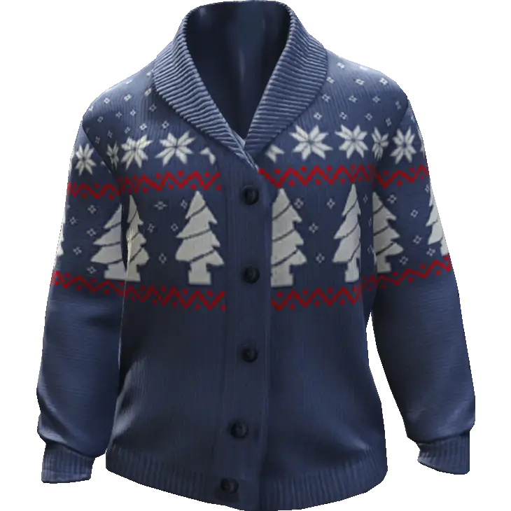 Кофта с ёлками №1