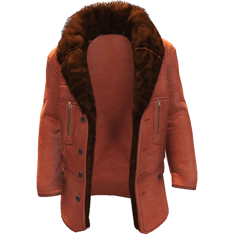 Кожаная куртка с мехом №2