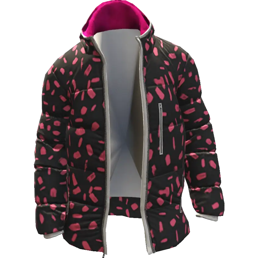 Разноцветная открытая куртка