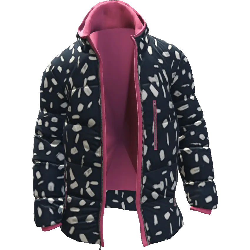 Разноцветная открытая куртка