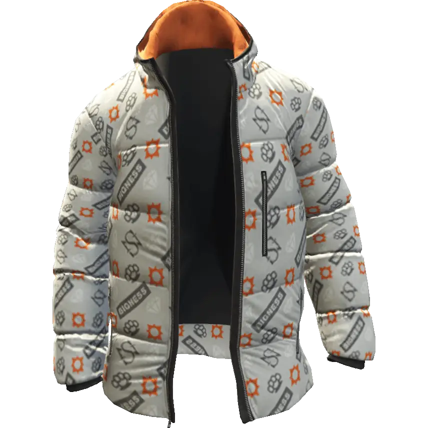 Разноцветная открытая куртка