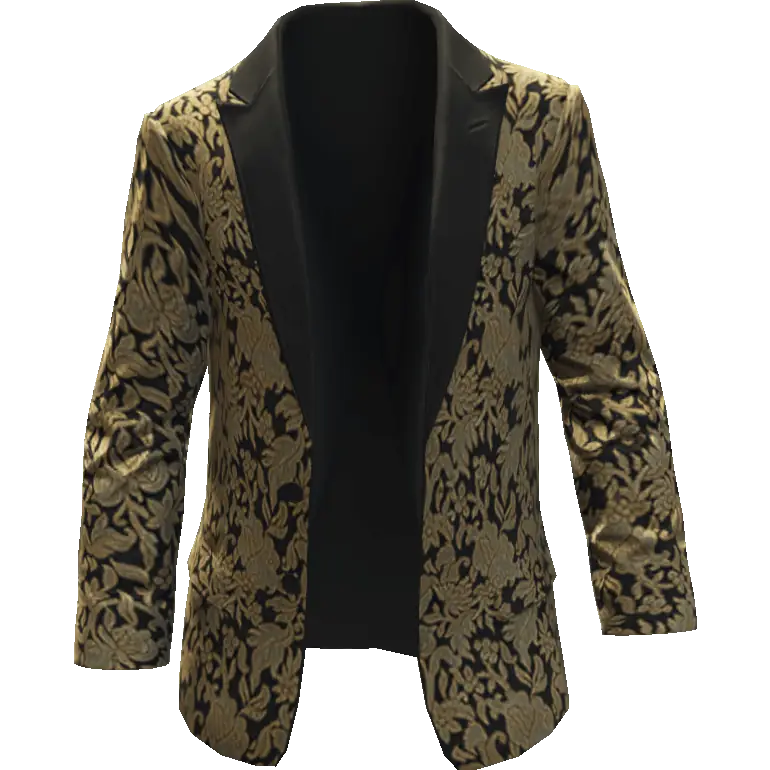 Пиджак с узором открытый