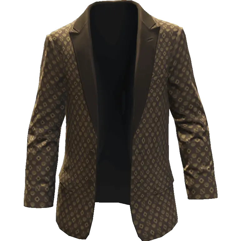 Пиджак с узором открытый