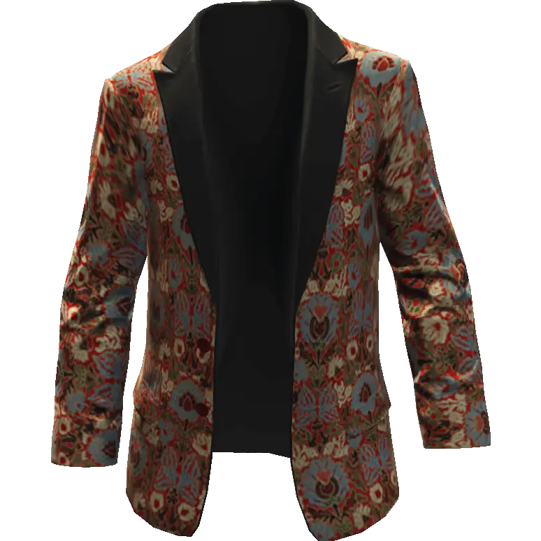 Пиджак с узором открытый
