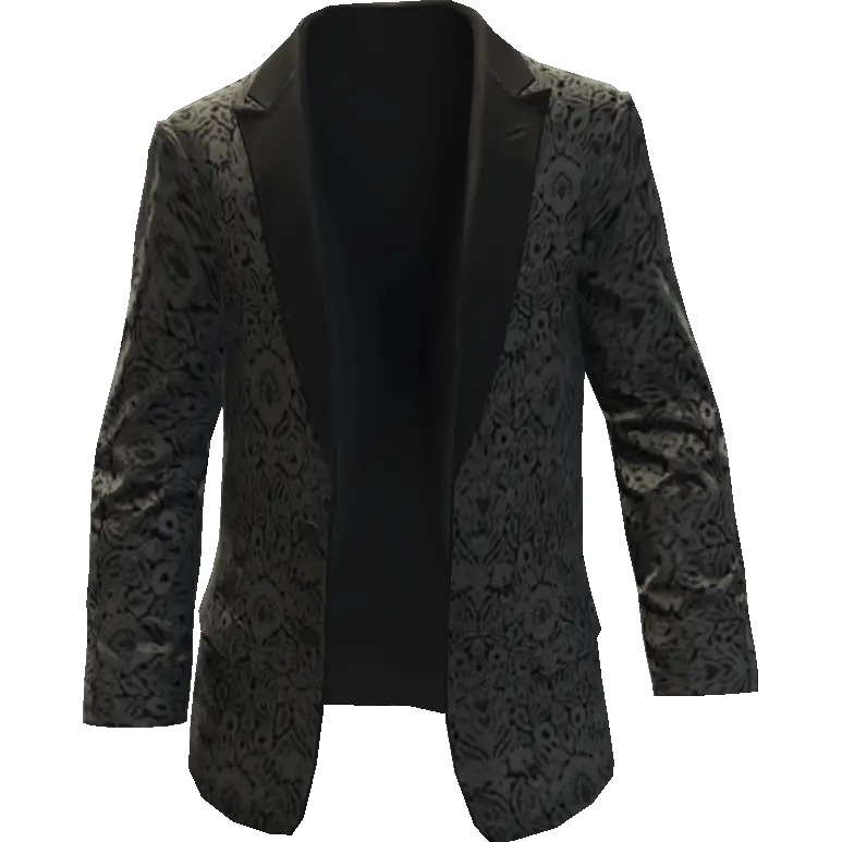 Пиджак с узором открытый