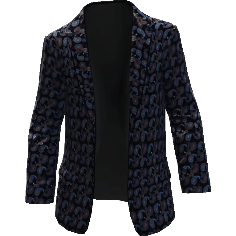 Пиджак с узором открытый