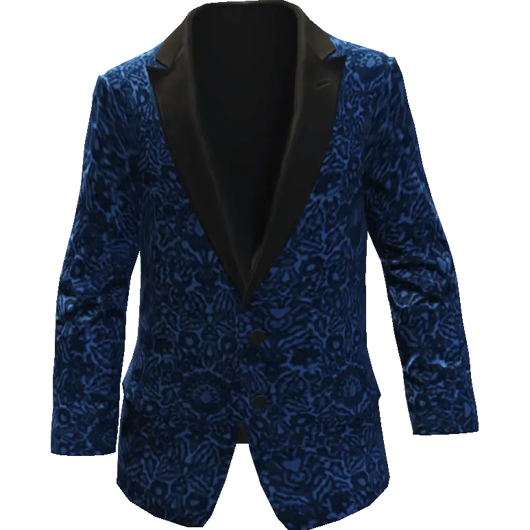 Пиджак с узором закрытый