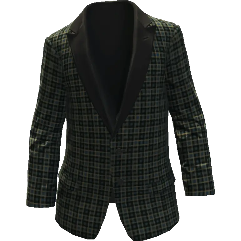 Пиджак с узором закрытый