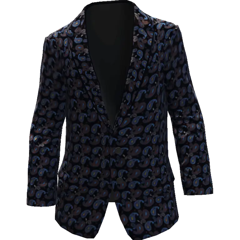 Пиджак с узором закрытый