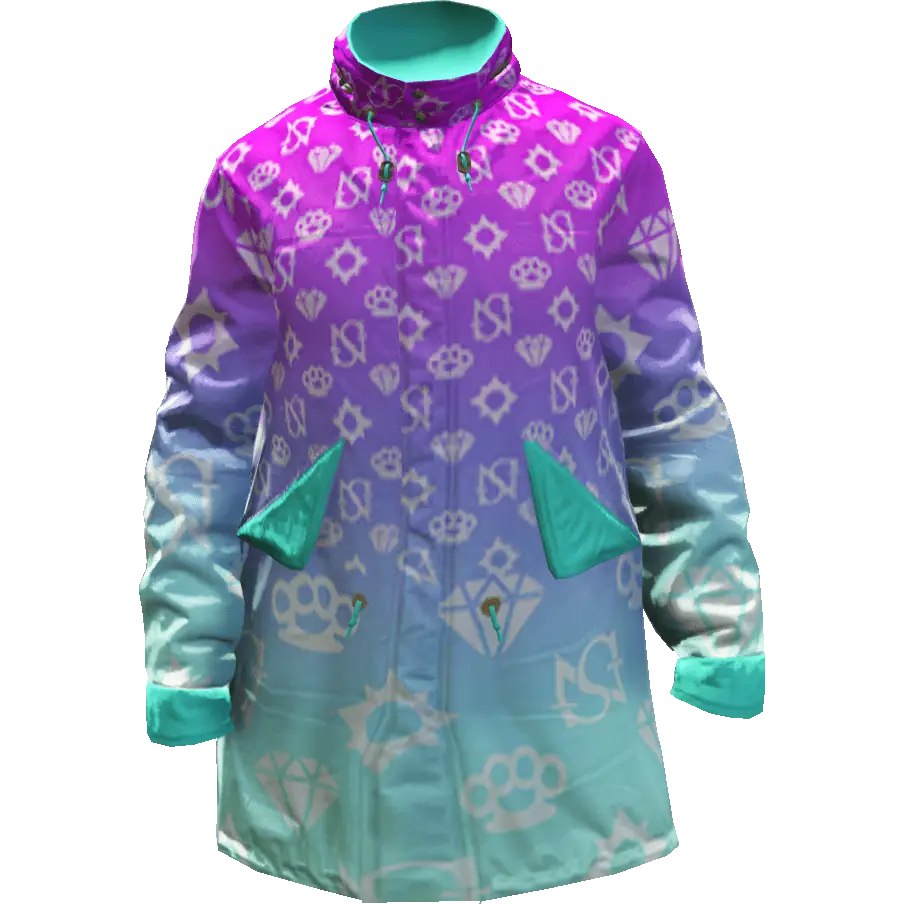 Разноцветная куртка 'Diamond' №1