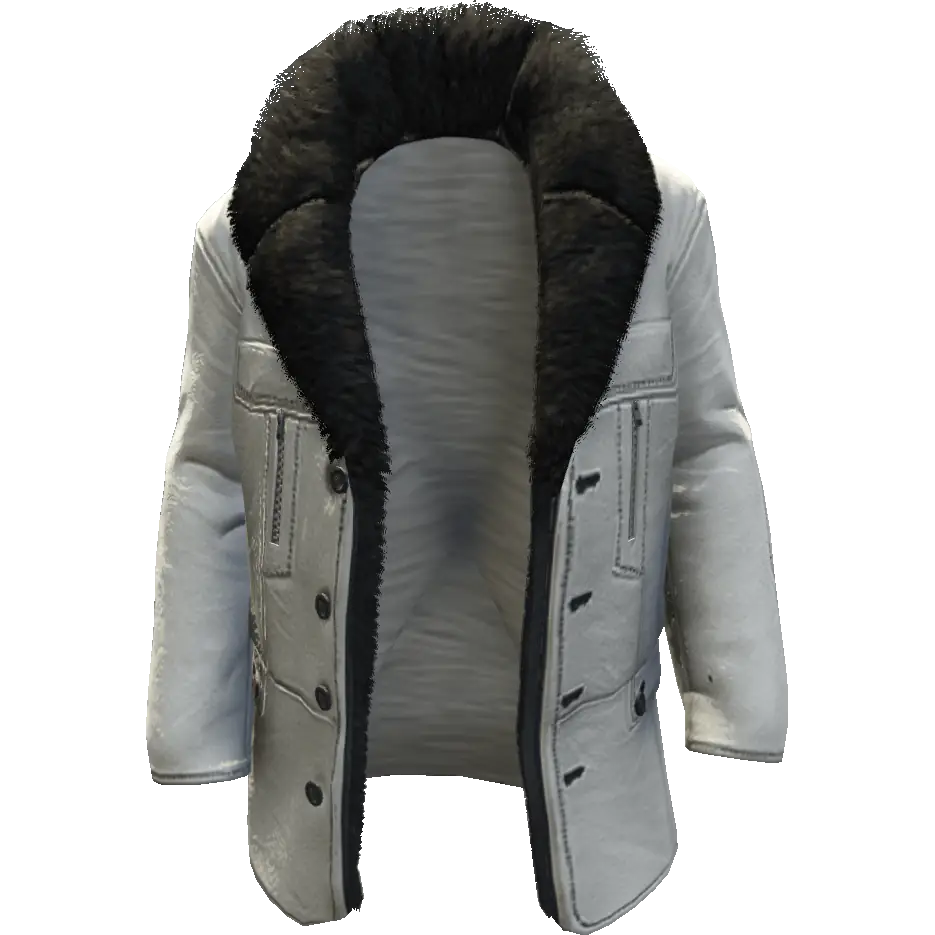 Кожаная куртка с мехом №1