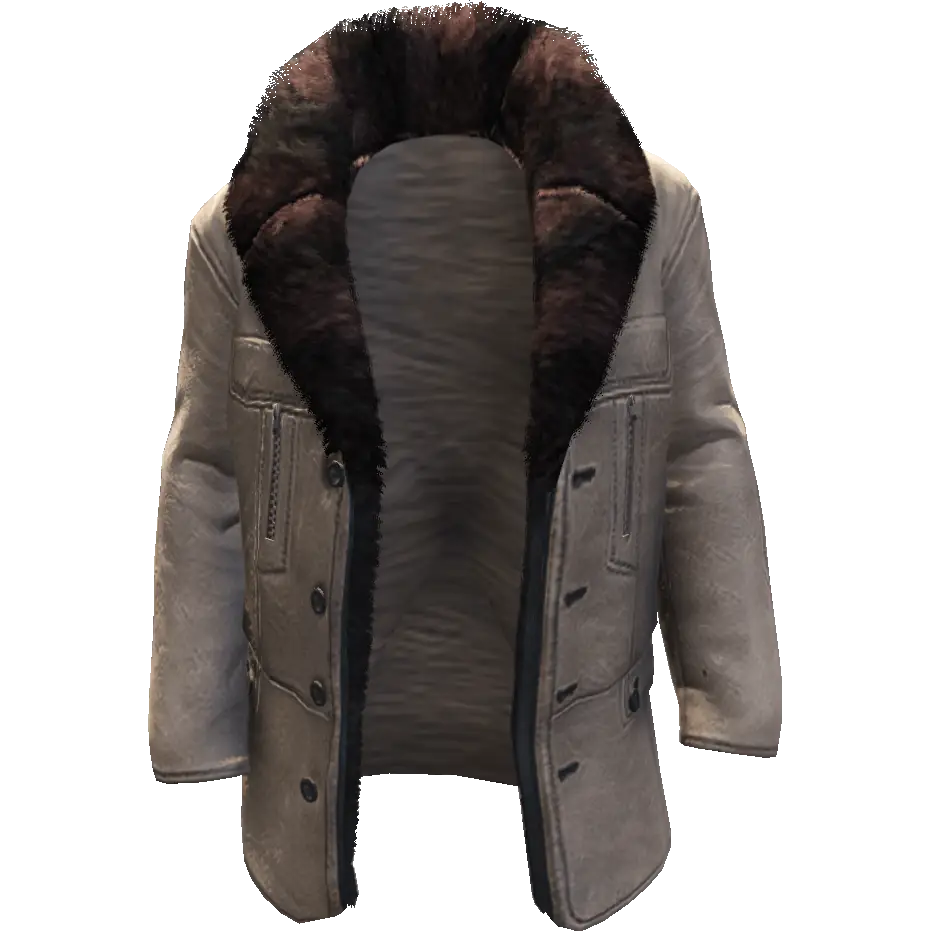 Кожаная куртка с мехом №1